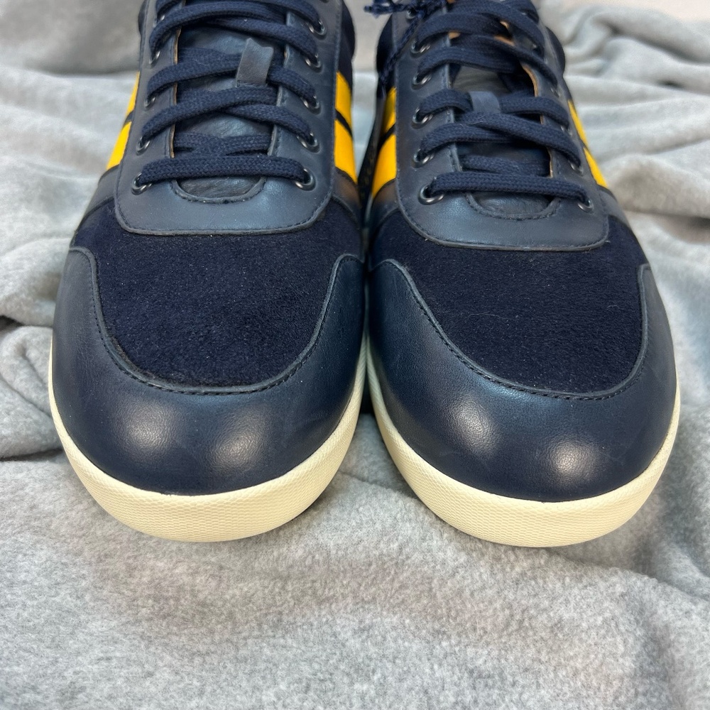 Polo Ralph Lauren Men’s Camilo II Blue Suede Leather Trainers Sneakers Preppy 11 - Picture 5 of 16